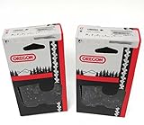 2 Pack, Oregon 72LGX093G 93 Drive Link Super Guard Chainsaw Chain Loops 3/8” Pitch X .050”Gauge OEM 5740995-01