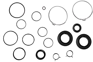 Power Steering Seals - Precision Fit Power Steering Rack and Pinion Seal Kit | O-Ring and Sealing Kit for Nissan Titan 2004-2015 | Complete Steering Parts Seal Replacement