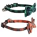 KUDES 2 Pack/Set Cat Collar Breakaway with Cute Bow Tie and Bell for Kitty and Some Puppies, Adjustable from 7.8-10.5 Inch (Green+Orange, Plaid)