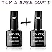 Gellen UV LED Gel Top Coat & Base Coat Set Each 10ML
