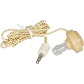 Jameco Valuepro FEL-971102 Earphone for Crystal Radio, 3.5 mm Plug, 39" Cord Length, Tan (Pack of 2)