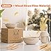Baby Feeding Bowls - Wheat Fiber Ultimate Baby Feeding Set Baby Bowls Fork Spoon and Cup Perfect To Go Storage FDA Approved BPA Free CPC Certified