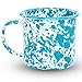 Enamelware Starter Set, 16 piece, Turquoise/White Splatter