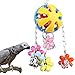 Bird Parrot Toy Colorful Bird Ball with Bell for Cage Bird Chew Toy Playing Training Ball Hanging Toy for Small Parakeets Cockatiels, Conures, Macaws, Parrots, Love Birds, Finchesthumb 4