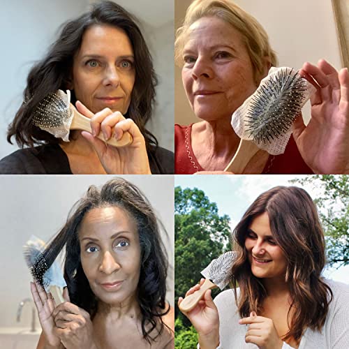 Mirai Clinical Wooden Bamboo Hairbrush For Women Detangling Hair