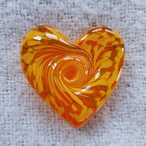 Glass Heart - Orange