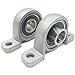 eoocvt 2pcs 12mm Pillow Block Cast Housing Mounted Ball Bearings Micro Vertical Bearing