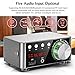 Bluetooth 5.0 Power Amplifier Wireless Audio Receiver with DC Adapter, Stereo Hi-Fi Digital Amp 2 Channel 50W+50W with RCA/AUX/USB/BT 5.0/TF Card inputs for Phone PC Tablet TV(Silver)thumb 2