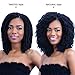 Eerya Afro Spring Twist Crochet Braids 3 Pack Bomb Mini Passion Twist Crochet Hair Ombre Colors Synthetic Jamaican Bounce Short Fluffy Hair Extension 8Inch (2#)