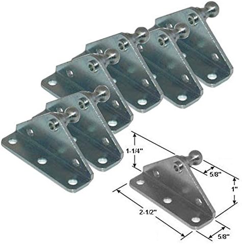 10MM Ball Stud Bracket for Gas Spring/Prop/Strut (6 Pack)