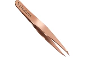 Velodios Eyebrow Tweezers for Women Facial Hair,Professional Slant Tweezers for Eyebrows, Facial Hair, Chin, and Ingrown Hair