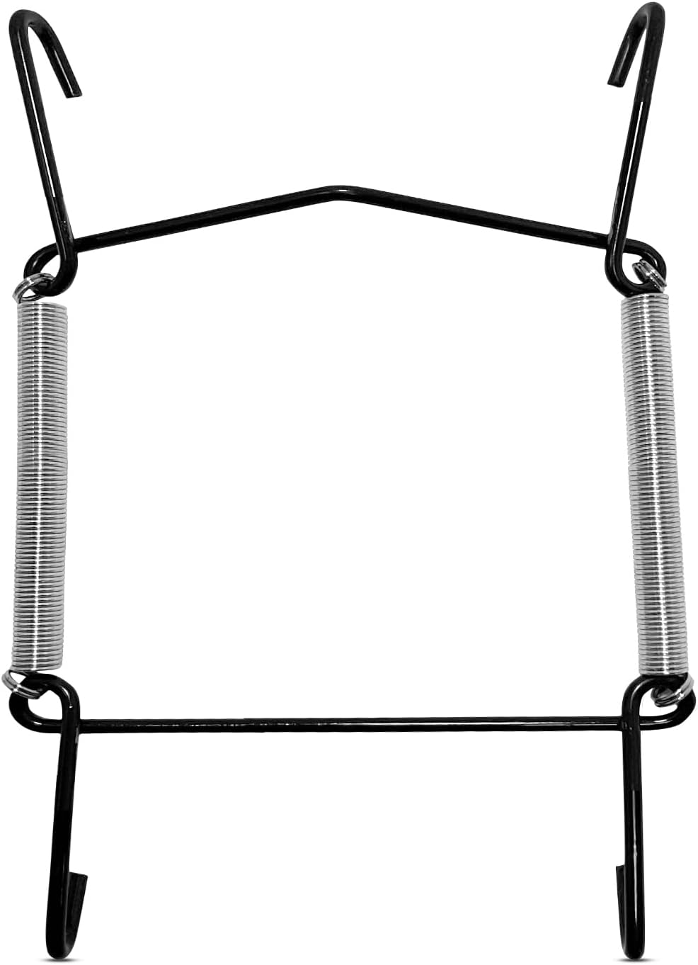 WINSOME Invisible Plate Hangers for Wall 9-13 cm Black Steel
