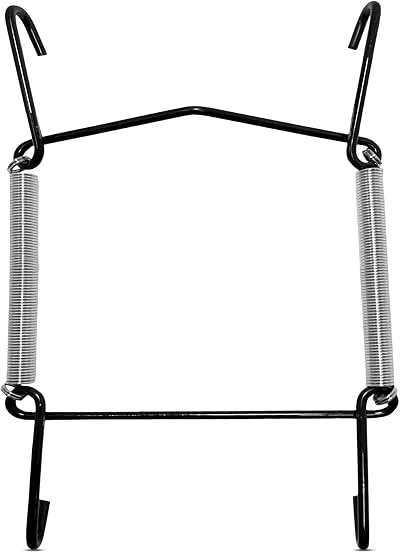 WINSOME Invisible Plate Hangers for Wall 9-13 cm Black Steel