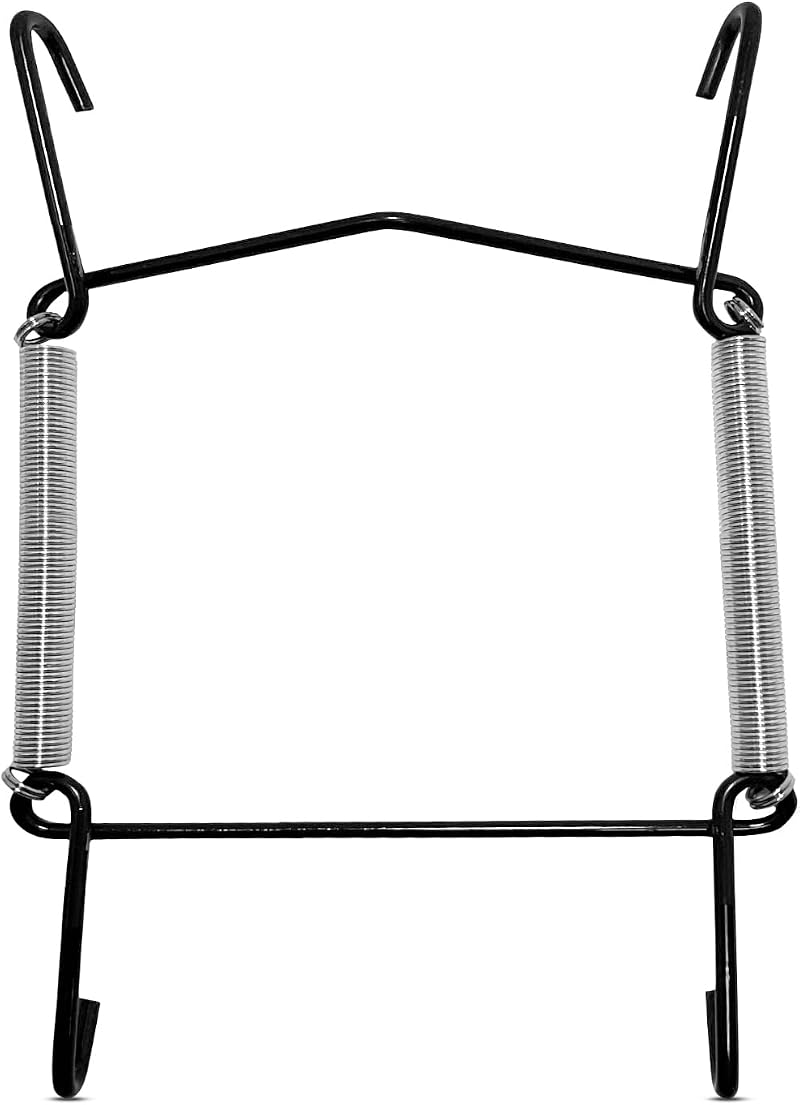 WINSOME Invisible Plate Hangers for Wall 9-13 cm Black Steel