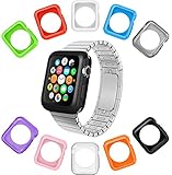 Apple Watch Case by La Zuzzi, 10 Soft Covers, 38mm, for Apple Watch Sport, Apple Watch & Edition, Anti Scratch Protection Cover, Match Colors With Your iPhone Case, New in Apple Watch Accessories!