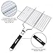 BBQ Grilling Basket AONOKOY 13.9 x 8.9in Portable Grill Basket with Removable Wooden Handle For Vegtables and Meals
