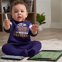 Gerber Unisex Baby NFL Footed Sleep and Play, Team
