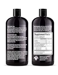 Premium MCT Oil – (8 Ounce) with C8 and C10 Brain Fuel - Derived Only from Coconuts - Keto &...
