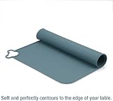 PandaEar Pack of 2 Silicone Placemats Blue & Brown Non-Slip 15.7x11.8 in view 7