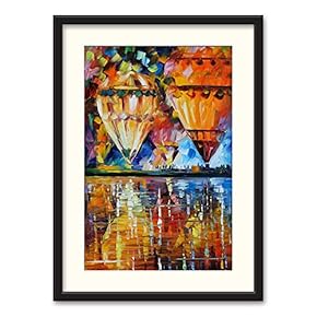 SIGNFORD Black Framed Canvas Wall Art Oil Painting...