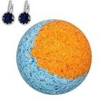 Addicted to Soap – Midnight Earrings Jewelry Bath Bomb | Ultra Luxurious - Extra Large 6oz Bath Bomb with STERLING SILVER Surprise Inside - Organic & Sensual Relaxation Handmade Love Texas