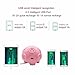 KuDiff Cool USB Charging Station with Power Strip 4 USB 8 AC Outlets and 10 Ft Cable 2000W High Power Cute Pig Toy 3D Cube Housing Fireproof Smart Charging for Home Use Gift Choice for Lady and Kids