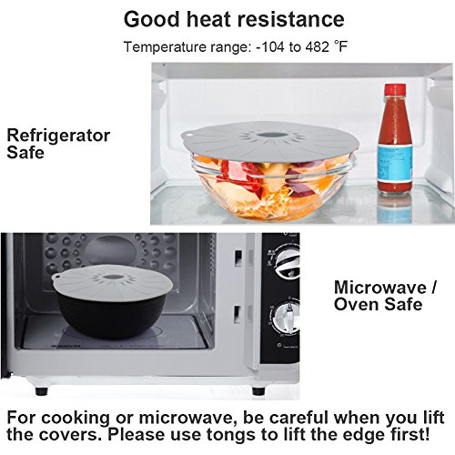 image for YUKSY Silicone Suction Lids Airtight Seal Set, Easy to Apply and Remov