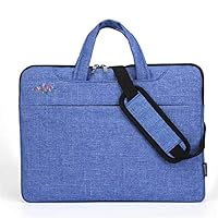 QARYYQ Laptop Bag Notebook Bag Liner Bag Briefcase Information Bag Shoulder Bag 38x29x3cm Business Briefcase (Color : Blue)