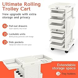 TASALON Ultimate Salon Trolley Cart for Salon