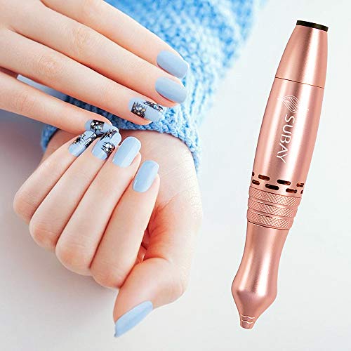 Electric Nail Drill Curve Shape Hand-piece File Portable Grinder Manicure Pedicure Tools Acrylic Gel Nails with UL Certificate Adapter
