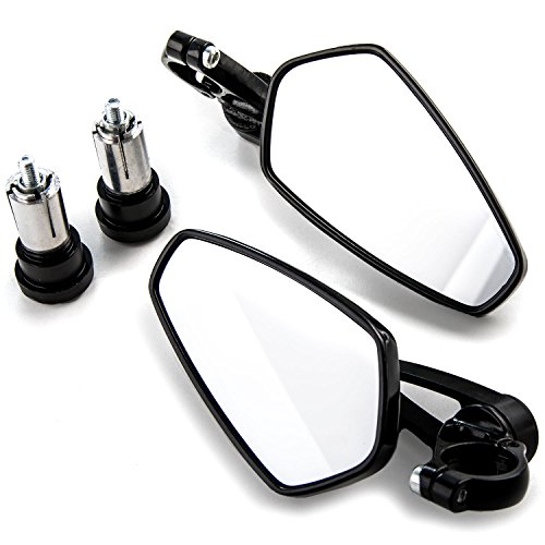 image for Krator Rear View Side Mirror Arrow Bar End Motorcycle Mirror For 7/8