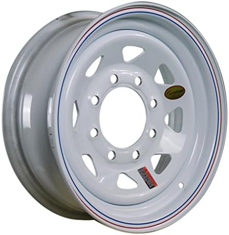 Arcwheel White Spoke Steel Trailer Wheel - 16" x 6" Rim - 8 on 6.5 3,750lb Capacity