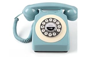 Bluetooth Landline Phone, Physical Retro Home Phones for Landline, Bluetooth Rotary Old Fashioned Phone, Bluetooths Landlines