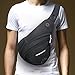 WANDF Sling Bag One Strap Backpack Travel Crossbody Backpack Water-resistant (S- Dark Grey, Small)