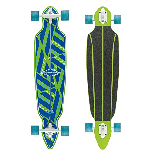 Osprey Tribal Complete Twin Tip Longboard Skateboard, Multicolour, 40.5 x 9.25 Inches, 69 x 55 mm Wheels