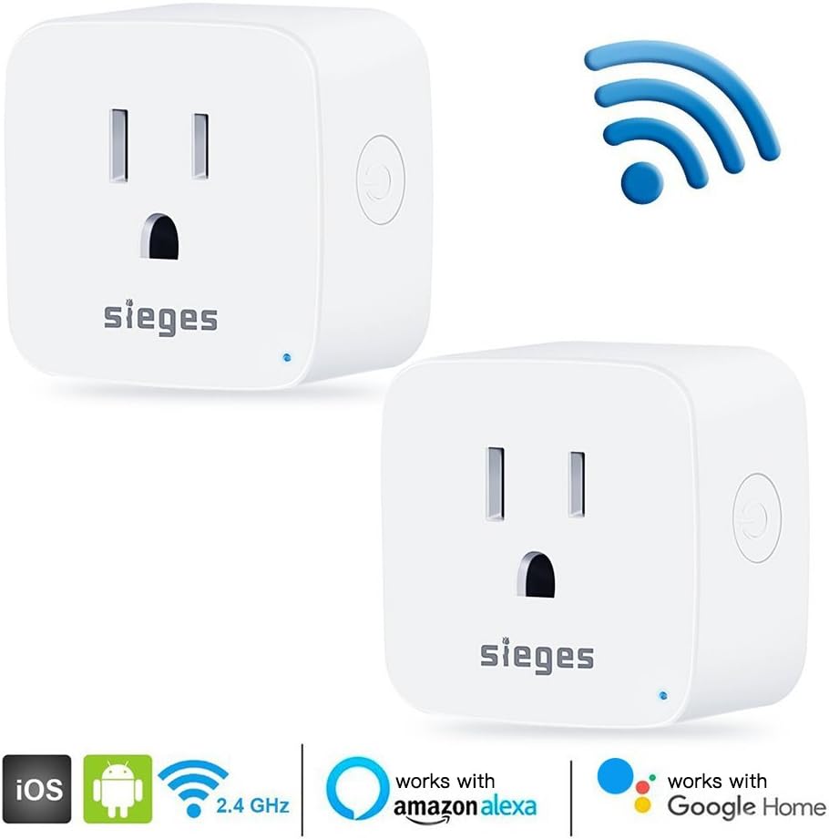 instecho. SSSS SSS, Wifi Enabled Smart Plug, 2 Count