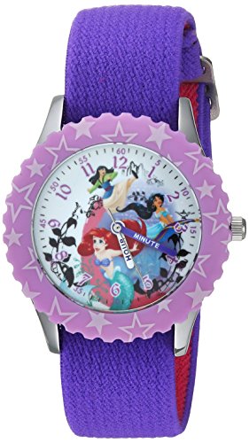 DISNEY The Princess & The Frog Kids' WDS000200 Princess Mulan Analog Display Analog Quartz Purple Watch