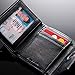 alpine swiss Men's Wallet RFID Blocking Extra Capacity Multi Card Trifold Black, Black, One Size