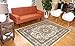 Traditional Isfahan Persian Area Rugs cream Ivory 5'2 x 7'3
