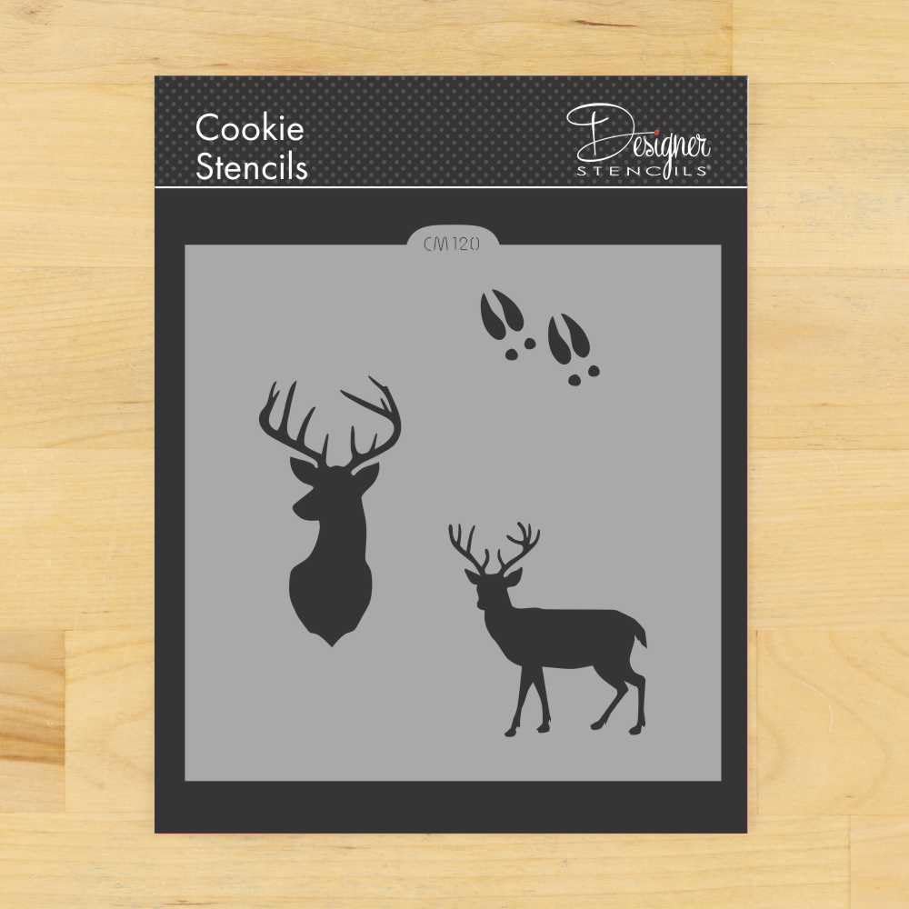 Deer - Buck Cookie and Craft Stencil CM120 by Designer Stencils