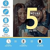 Bluetooth Headphones, Wireless Headphones Headsets Stereo in-Ear Earpieces Earphones with Noise Canceling Microphone, with 2 Wireless Built-in Mic Earphone and Charging Case for Most TWS1