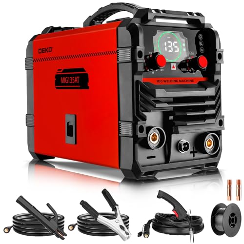 DEKOPRO 220 Volt MIG/Lift TIG/Stick 3 in 1 Inversor Welding Machine IGBT Portable Kit with MIG Welding Torch for Owners and DIY Enthusiasts