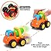 Kemuse Toddler Baby Toy Push And Go Friction Powered Car Toys Set for Children Boys Girls Kids Gift- Tractor, Bulldozer, Mixer Truck And Dumper（Set of 4）