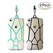 TOOVREN Cell Phone Lanyard Silicone iPhone Neck Strap Smart Phone Case Necklace Holder With Detachable Lanyard for iPhone 6 6s 7 8 Plus X Samsung Galaxy s6 s7 s8 Note 5 8 (2 Pack)