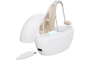 WUVEE Hearing Aids Hearing Amplifiers for Seniors Rechargeable with Noise Cancelling Hearing Aid Loss Amplifier Seniors and Adults Charging Case Volume Control