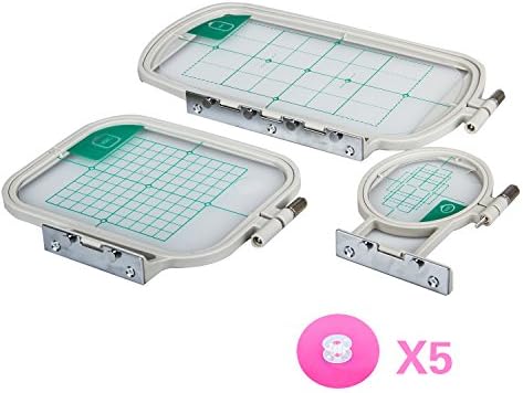 Embroidery Hoop 3 set for Brother Embroidery Machines SE270D,SE-350,SE-400,HE-120,HE-240,500D,900D,950D,LB6770PRW,LB6800PRW and Babylock Sofia A-Line Series (3 set)