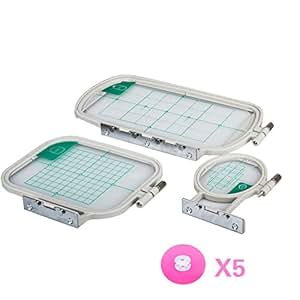 Amazon.com: Embroidery Hoop 3 set for Brother Embroidery