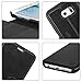 Galaxy S6 Edge Case, SHIELDON 2 in 1 Galaxy S6 Edge Wallet Case Folio Flip Genuine Leather Case Magnetic Closure Slim Back Cover with Card Holder for Samsung Galaxy S6 Edge, Black
