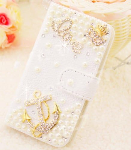 davided™Sparkling Bling Diamond Crystal Stand Wallet Leather Case Cover For Various Phones (ZTE Grand X Max 2 /Max Duo LTE Z962G)