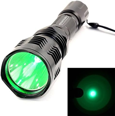 Transcenda Waterproof WF-802 350 Lumens Tactical XM-L T6 18650 Battery Hunting Green Light LED Lamp Flashlight Torch(Olny Flashlight)